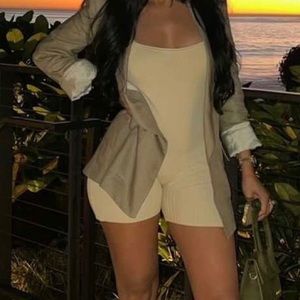 Jacquemus bodysuit in natural color